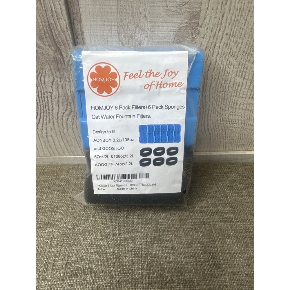 Homjoy Cat Water Fountain Replacement Filters 6 Pack